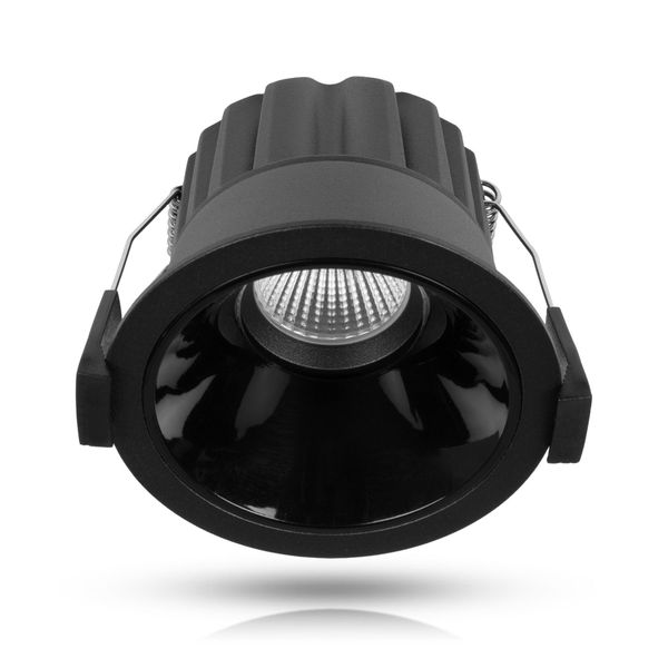 Downlight AGGE Round Spot Antiglare 85 mm - IP44 / CCT / Dimmable, Black