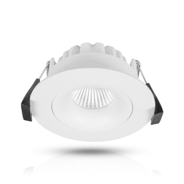 Downlight AGGE Round Spot White 85 mm - IP44 / CCT / Dimmable, 12W