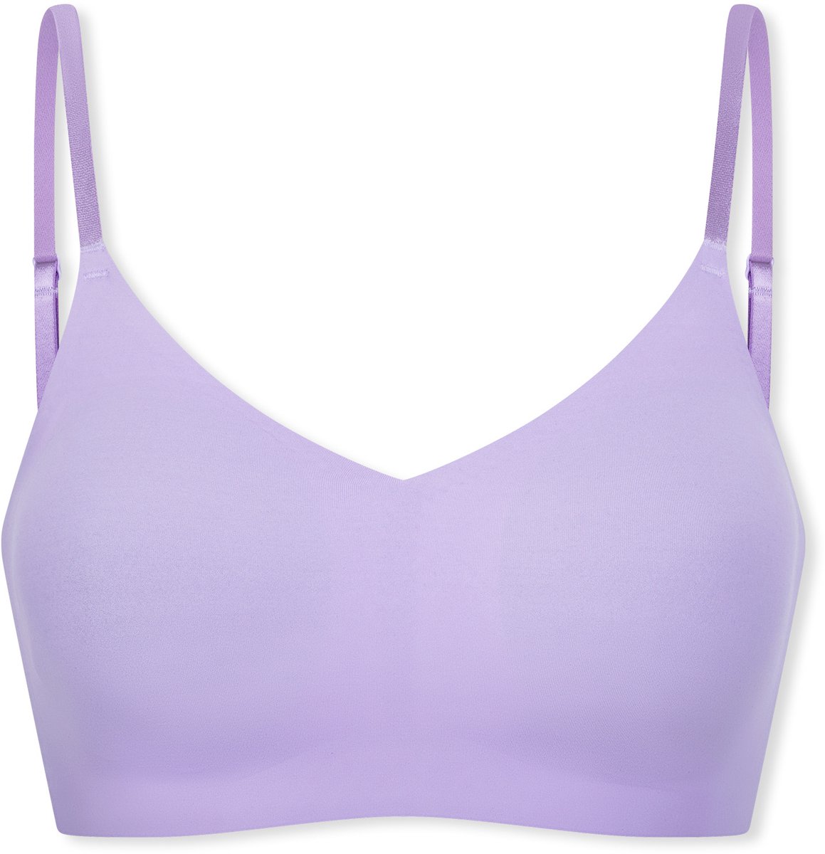 Bustier Mikrofaser herausnehmbare Pads zartlila - Invisible Soft 42