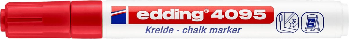 10 x Edding Kreidemarker edding 4095 2-3mm rot