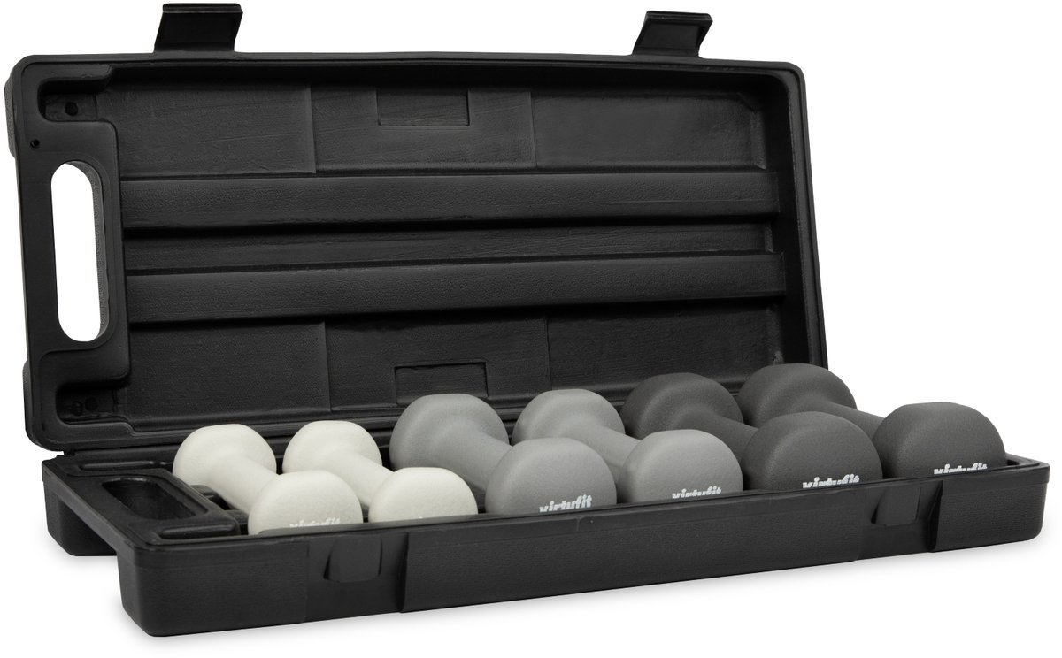 Hantelset aus Vinyl mit Tasche VirtuFit