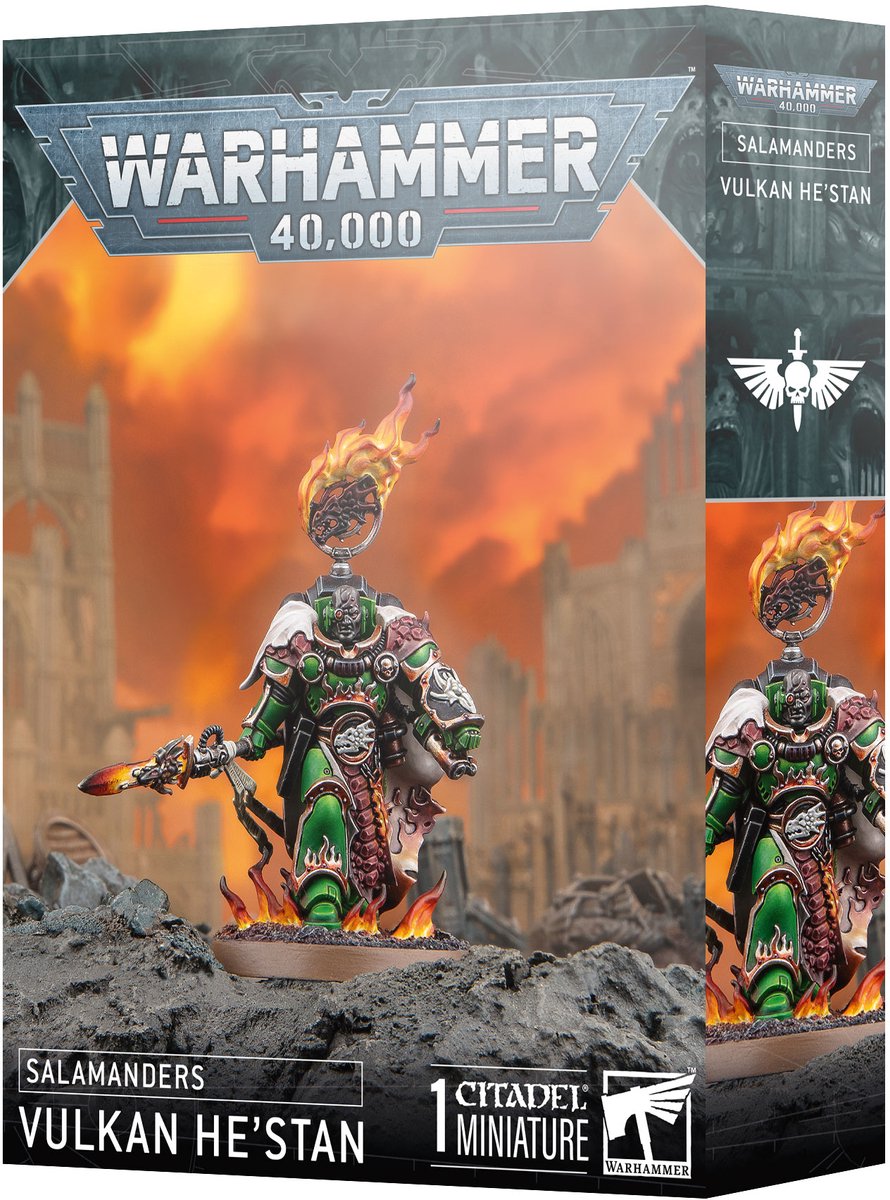 Figurine Games Workshop Warhammer 40k - Salamanders Vulkan He'Stan