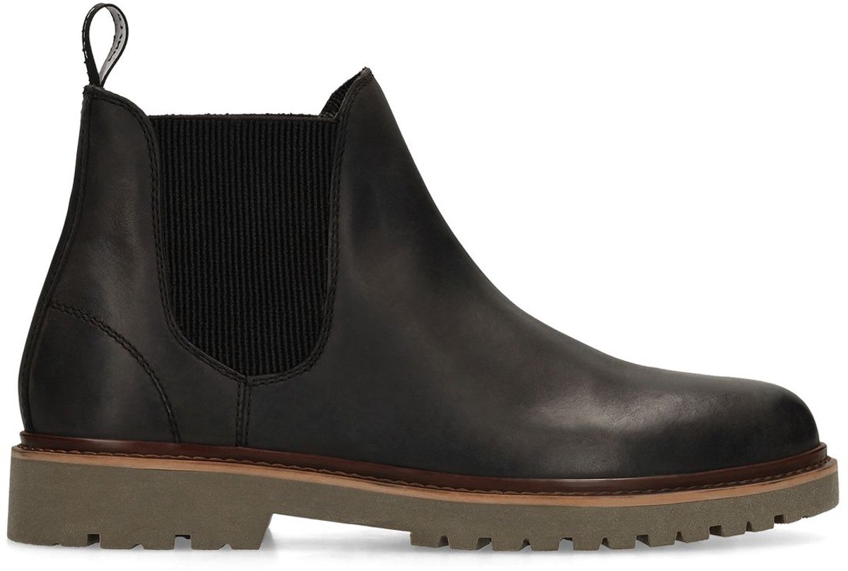 Schwarze Chelsea Boots aus Nubukleder