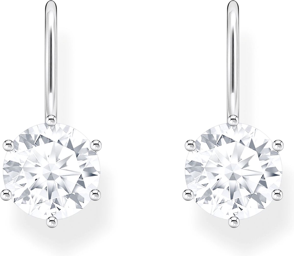 Thomas Sabo H2287-051-14 Silberne Ohrhänger mit weißem Zirkonia Damen