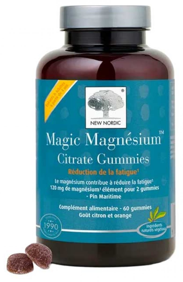 New Nordic Magic Magnesiumcitrat 60 Gummibärchen