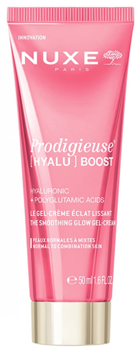 Nuxe Prodigieuse Hyalu Boost – Glättende Gel-Creme für strahlende Haut, 50 ml