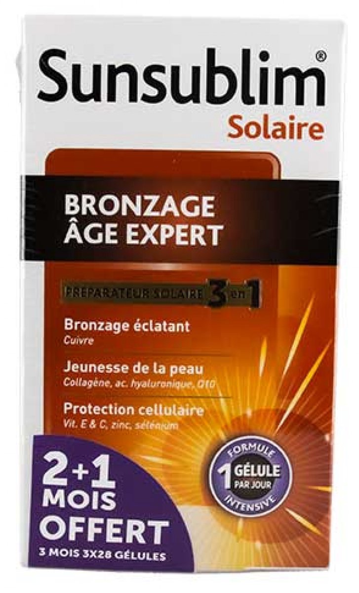 Nutreov Sunsublim Expert Aging Tanning, Packung mit 3 x 28 Kapseln