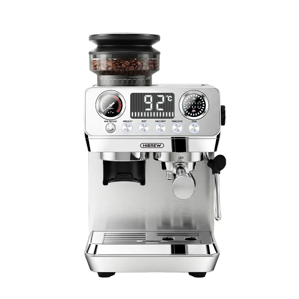 [EU Direct] HalloBREW H7 Lite Espressomaschine mit integriertem Mahlwerk 20 Bar Kaffeemaschine 44 Mahlgrade PID- und NTC