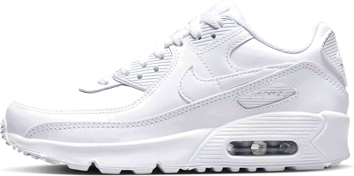 Nike Air Max 90 Recraft Triple White GS CD6864-100 36