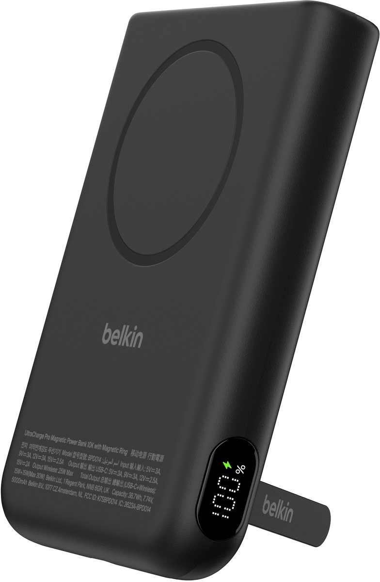 Belkin Belkin UltraCharge Mag. Powerbank 10.000mAh Qi2 25 W, schwarz