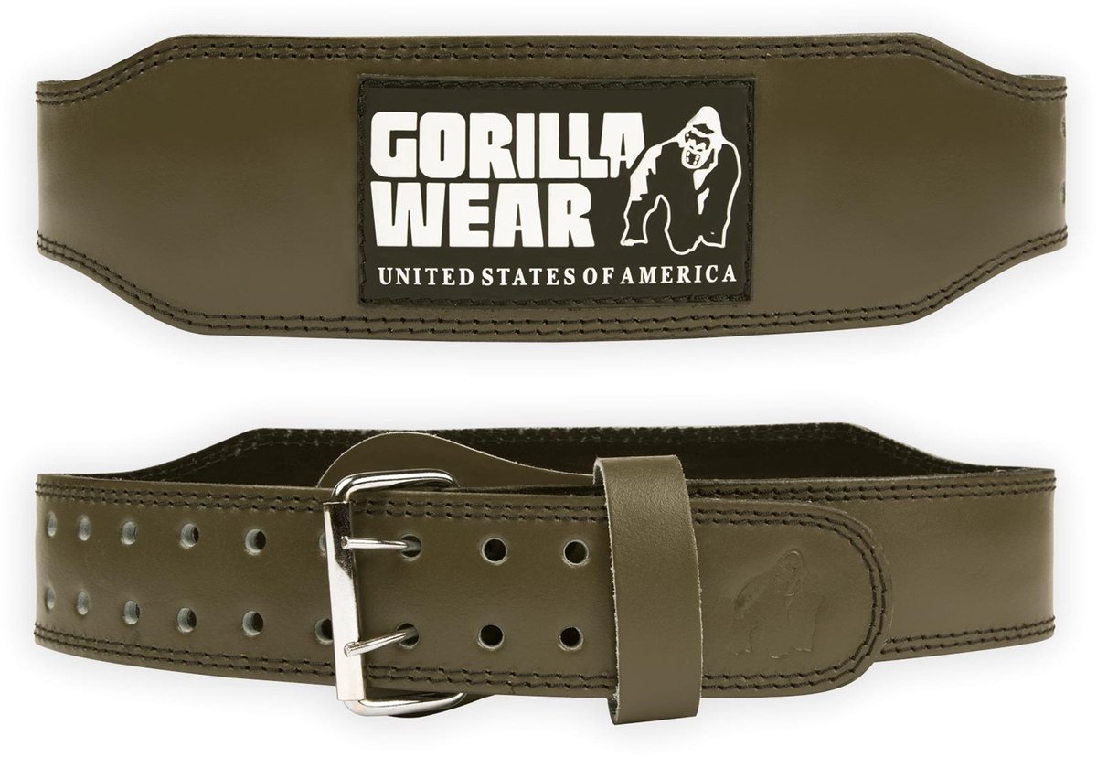 Gepolsterter Hebegürtel aus Leder Gorilla Wear 4"