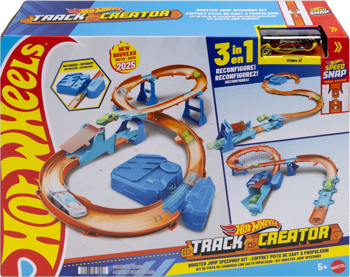 Spielzeugkiste Kind Mattel Hot Wheels Boosted Jump Speedway