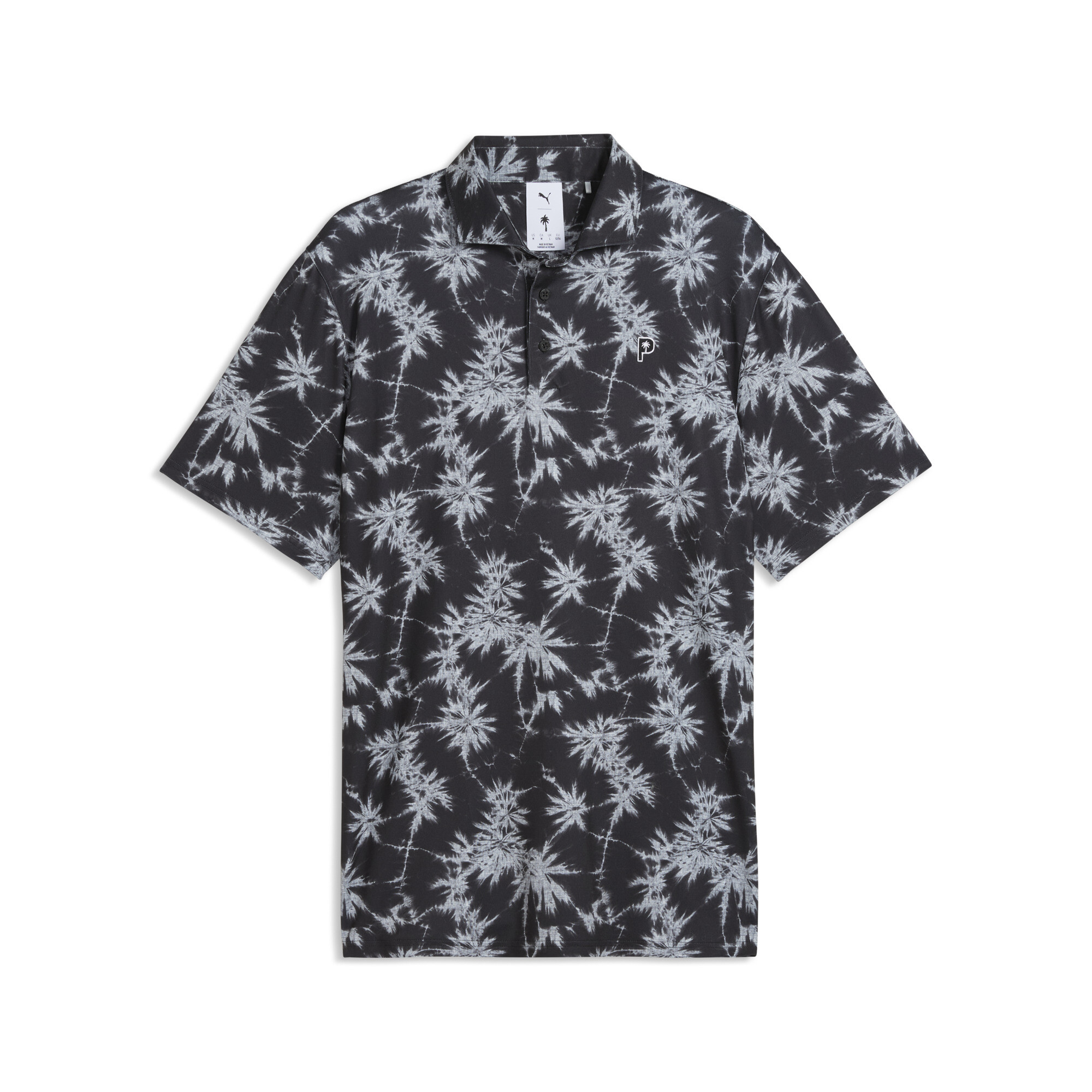 PUMA x PALM TREE CREW Palm Golfpolo Herren, Accessoires, Schwarz, S