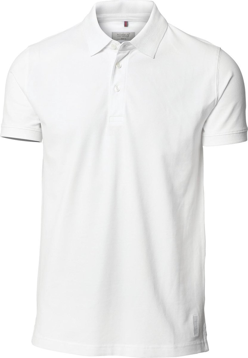 Nimbus Herren Harvard Stretch Deluxe Poloshirt M weiß