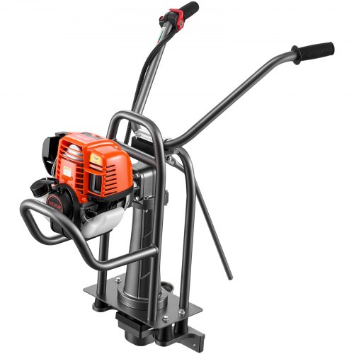 VEVOR Betongavjämningsmaskin Bensindriven nivelleringsmaskin 1,16 hk motor, 4-takts vibrerande avjämningsmaskin, flexibel axeldrift, justerbart handtag, stödben för uteplats, uppfart, golvbehandling, arbetsplats