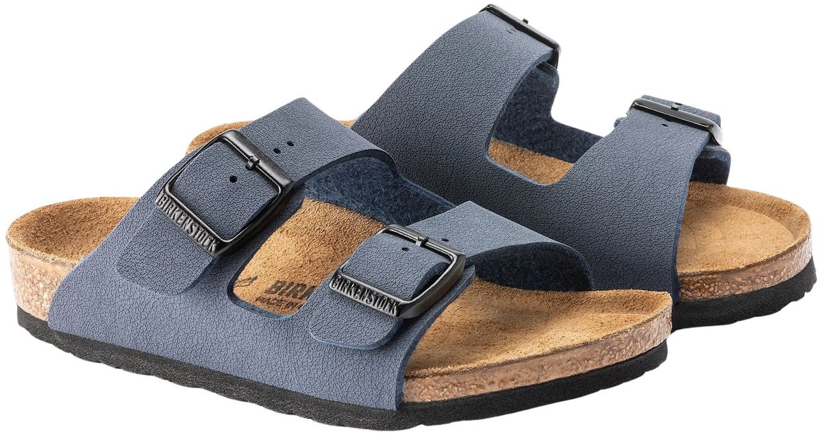 Birkenstock Arizona Regular Birko-Flor Nubuck Gr. 35 Blau Kinder