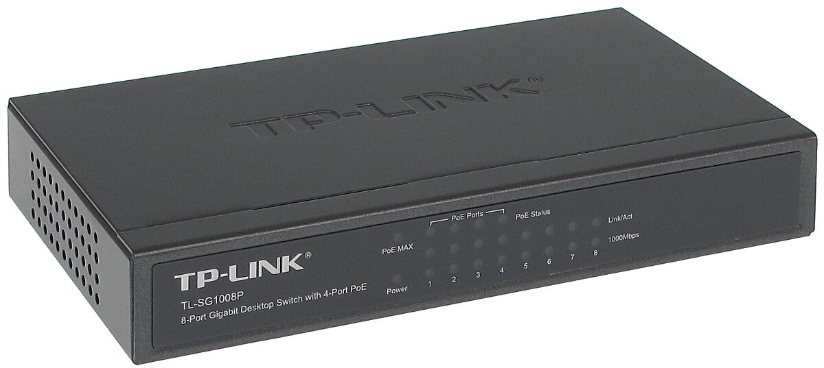 TP-Link TP-Link TL-SG1008P 8-Port Gigabit Desktop Switch 4x PoE