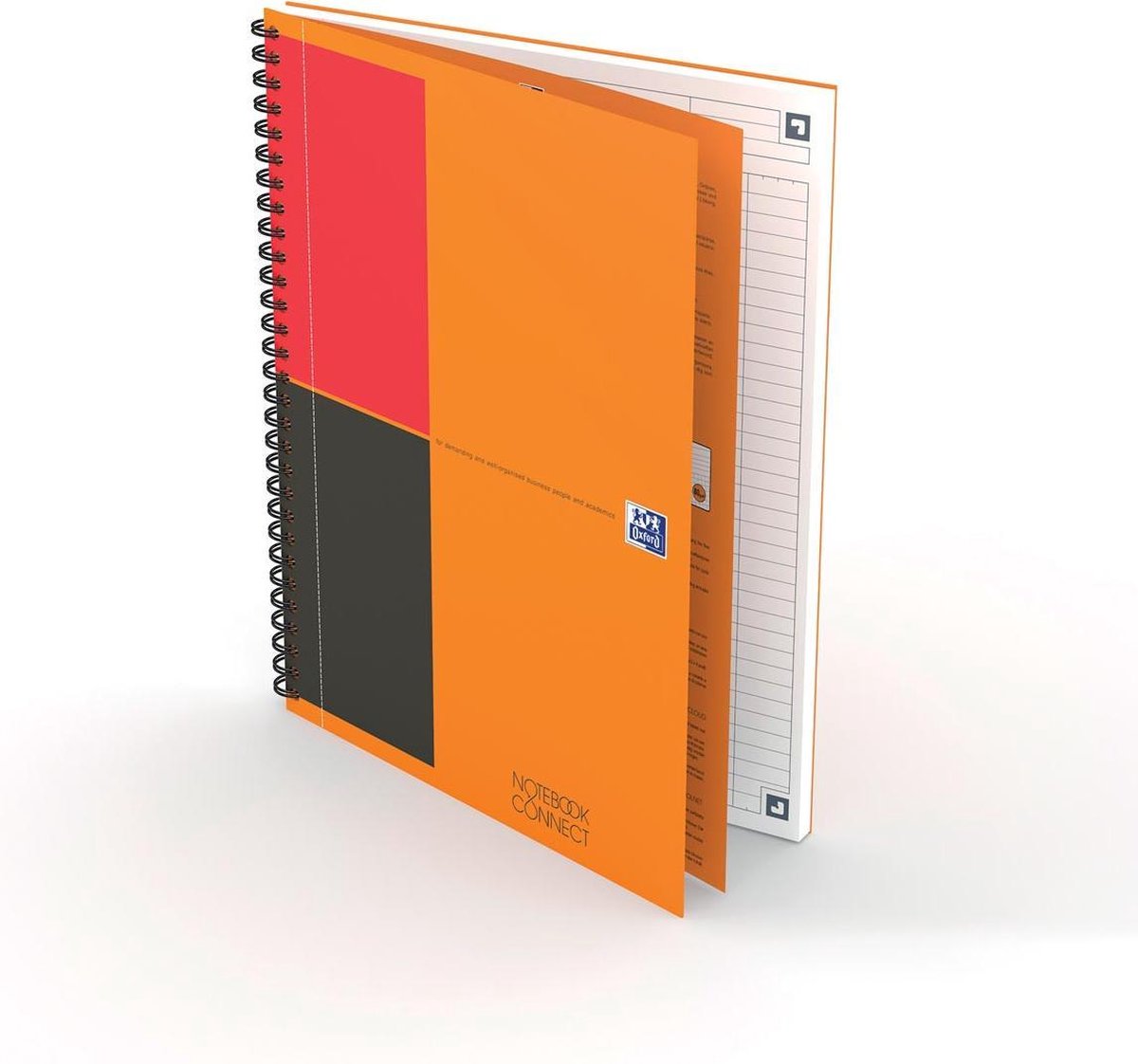 5 x Oxford International Notebook Connect B5 80 Blatt 80g/qm liniert