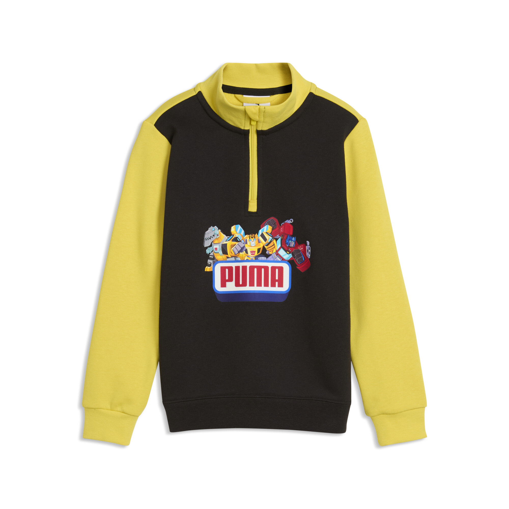 PUMA x TRANSFORMERS Graphic Sweatshirt mit Reißverschluss bis zum Hals Kinder, Accessoires, Schwarz, 4-5Y