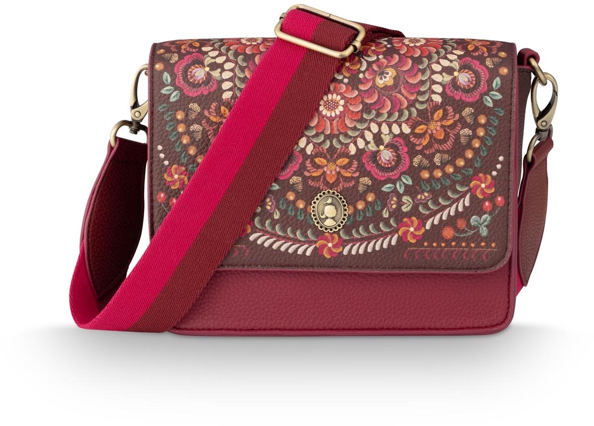 Pip Studio Schultertasche Fenna Klein Il Ricamo Rot - Offizieller Webshop