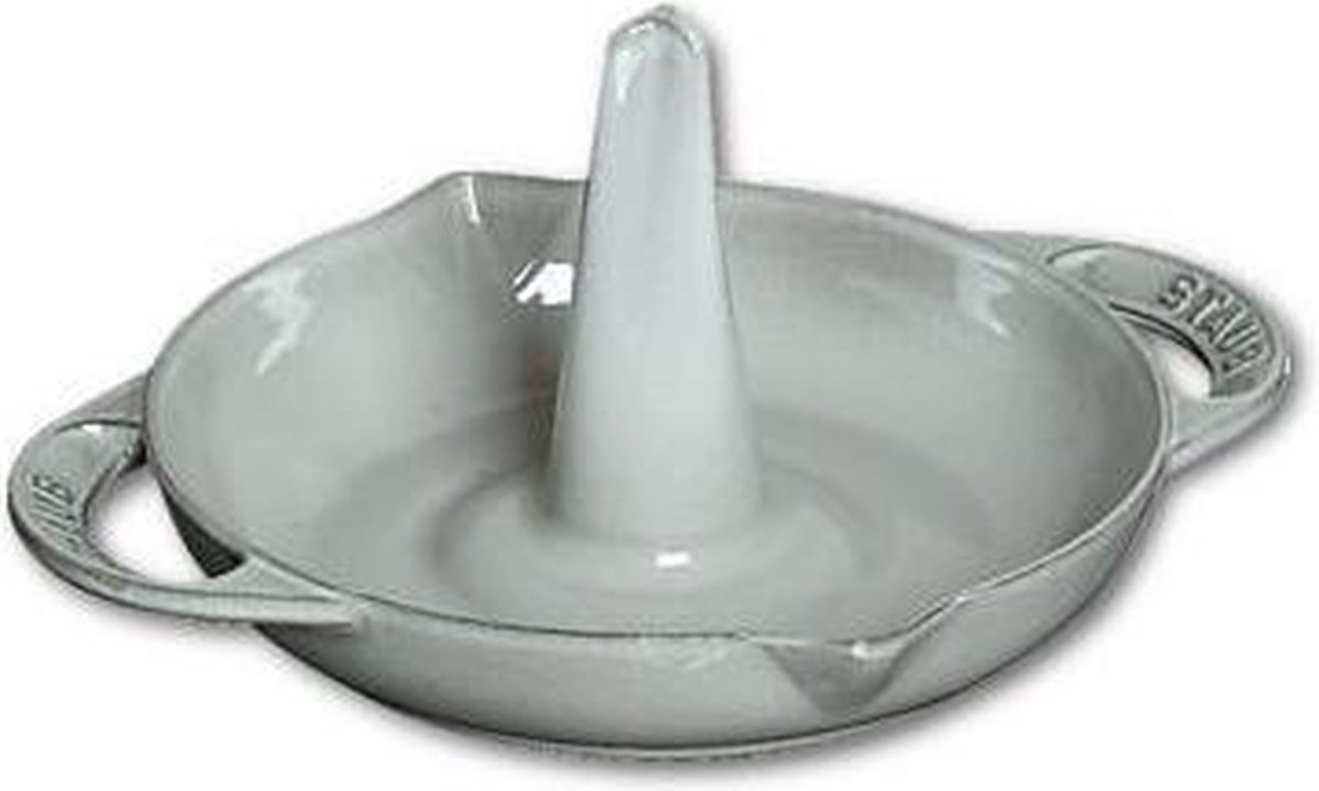 Vertikaler Bräter - STAUB - 24 cm - Graphitgrau - Emailliertes Gusseisen - Einfache Reinigung grau