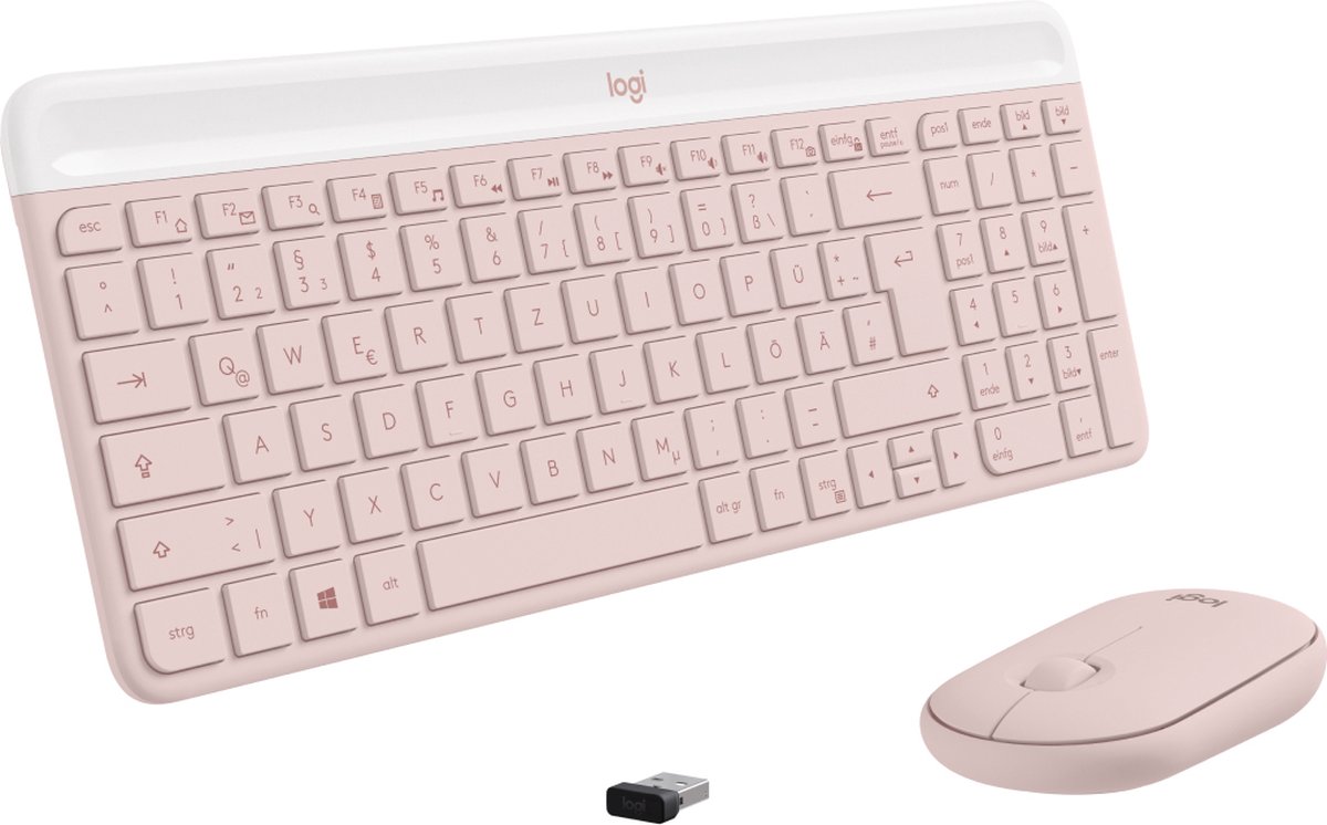 Logitech Logitech MK470 Slim Combo QWERTZ-Layout, rosa