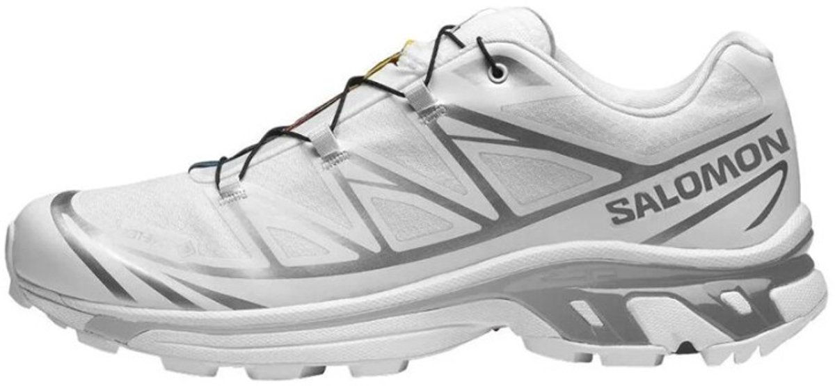 Salomon XT-6 GORE-TEX Weiß Silber Unisex Sneaker Schuhwerk-Silber L47581100 38⅔