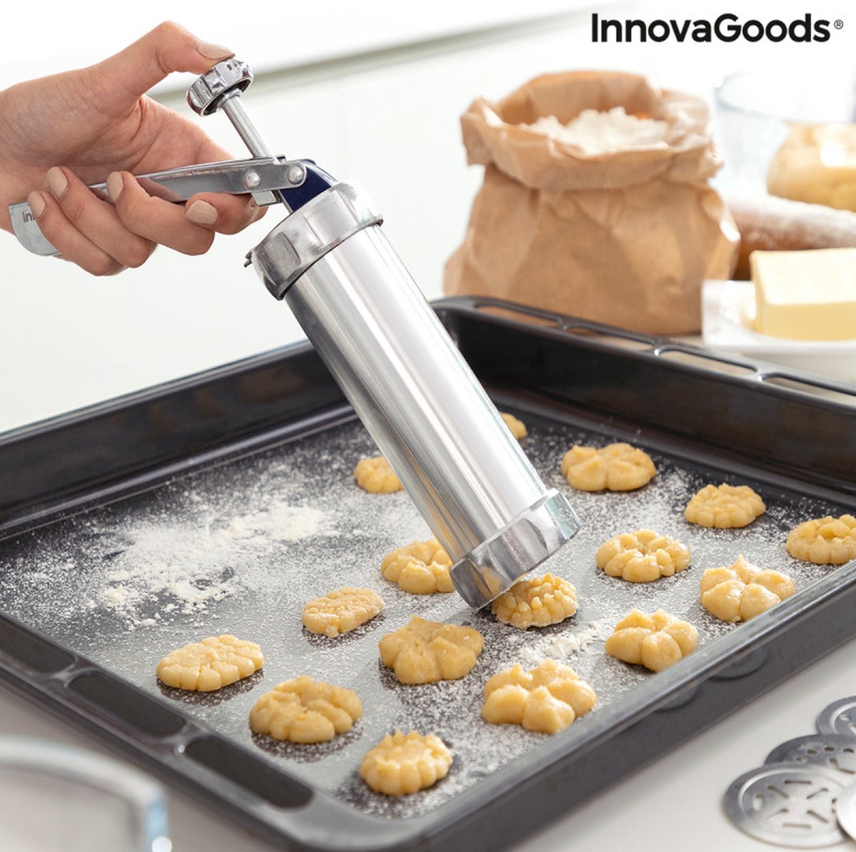 Keksmaschine und Tülle 2 in 1 InnovaGoods Prekies