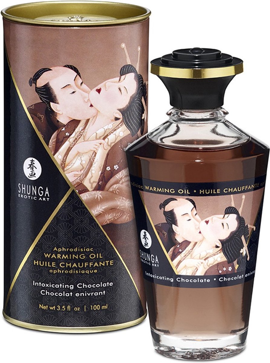 Shunga Aphrodisiakum Kissable Warming Oil Berauschende Schokolade - 100 ml