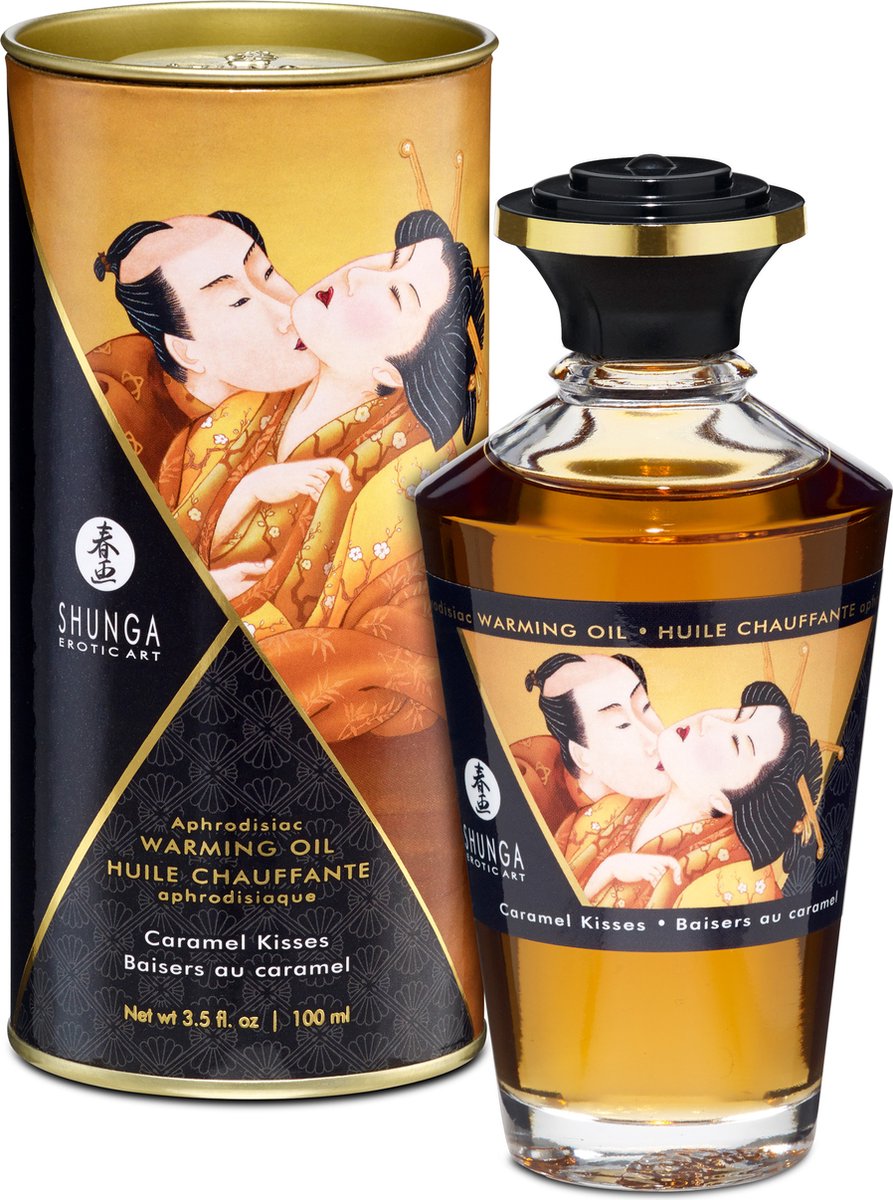 Shunga Aphrodisiac & Kissable Massageöl Karamell Küsse - 100 ml
