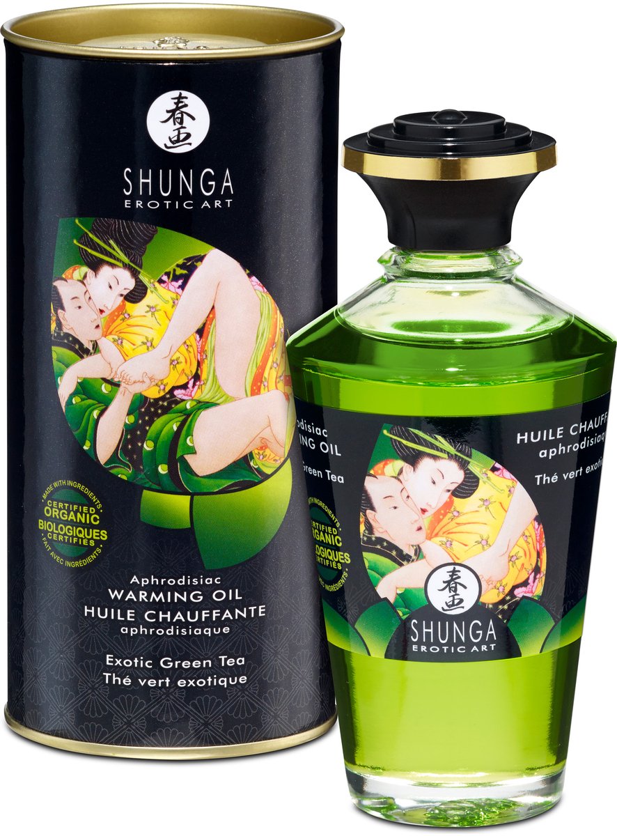 Shunga Aphrodisiakum & wärmendes Kuss-Öl Exotic Green Tea - 100 ml
