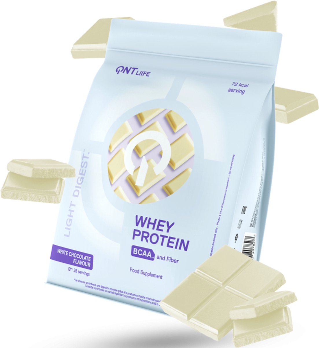 QNT | Light Digest Molkenprotein mit weißer Schokolade | 500 g