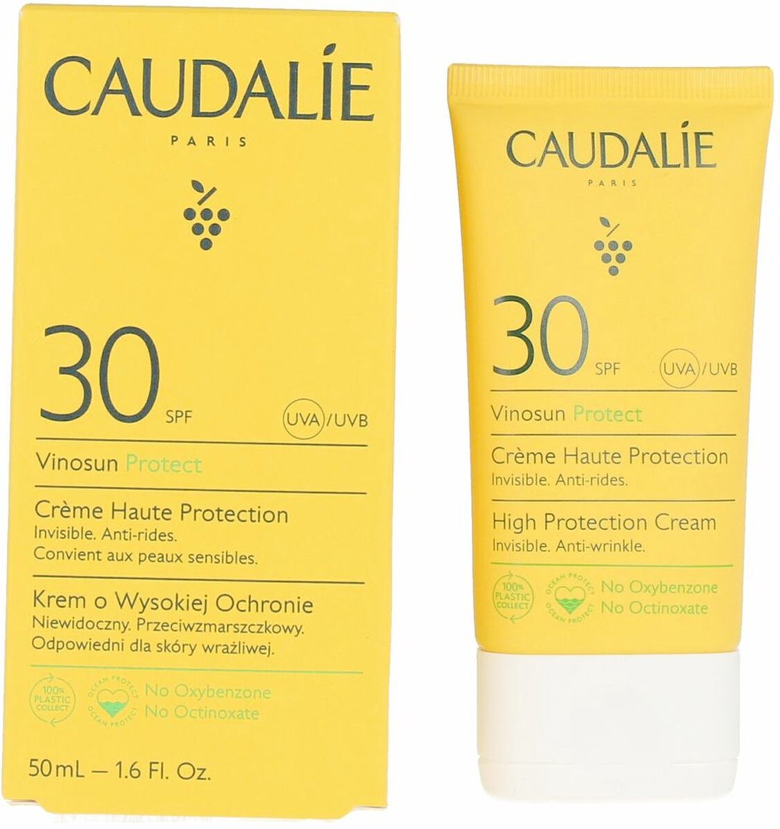Caudalie | Vinosun Protect Sonnenschutzcreme für das Gesicht mit hohem Lichtschutzfaktor 30 | 50 ml