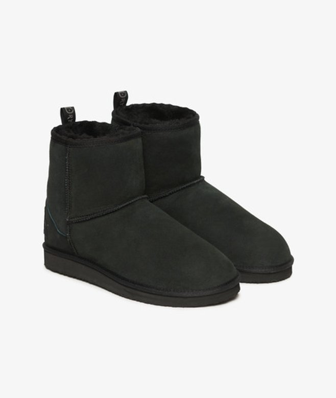 Superdry Damen Sherpa-stiefeletten aus Wildleder Black - Größe: 7-8