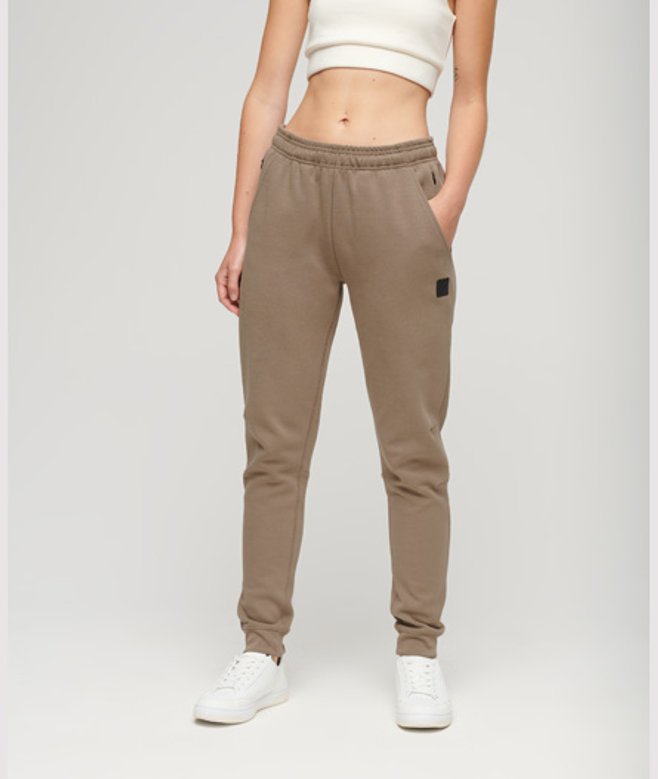 Superdry Damen Schmal Geschnittene Code Tech Jogginghose Braun - Größe: 42