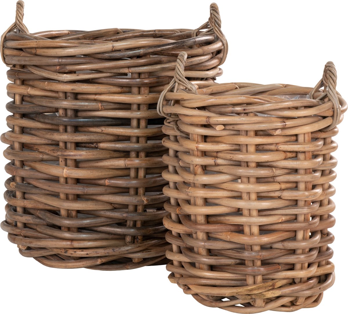 Aufbewahrungskorb aus Kubu-Rattan House Nordic Burton (x2)