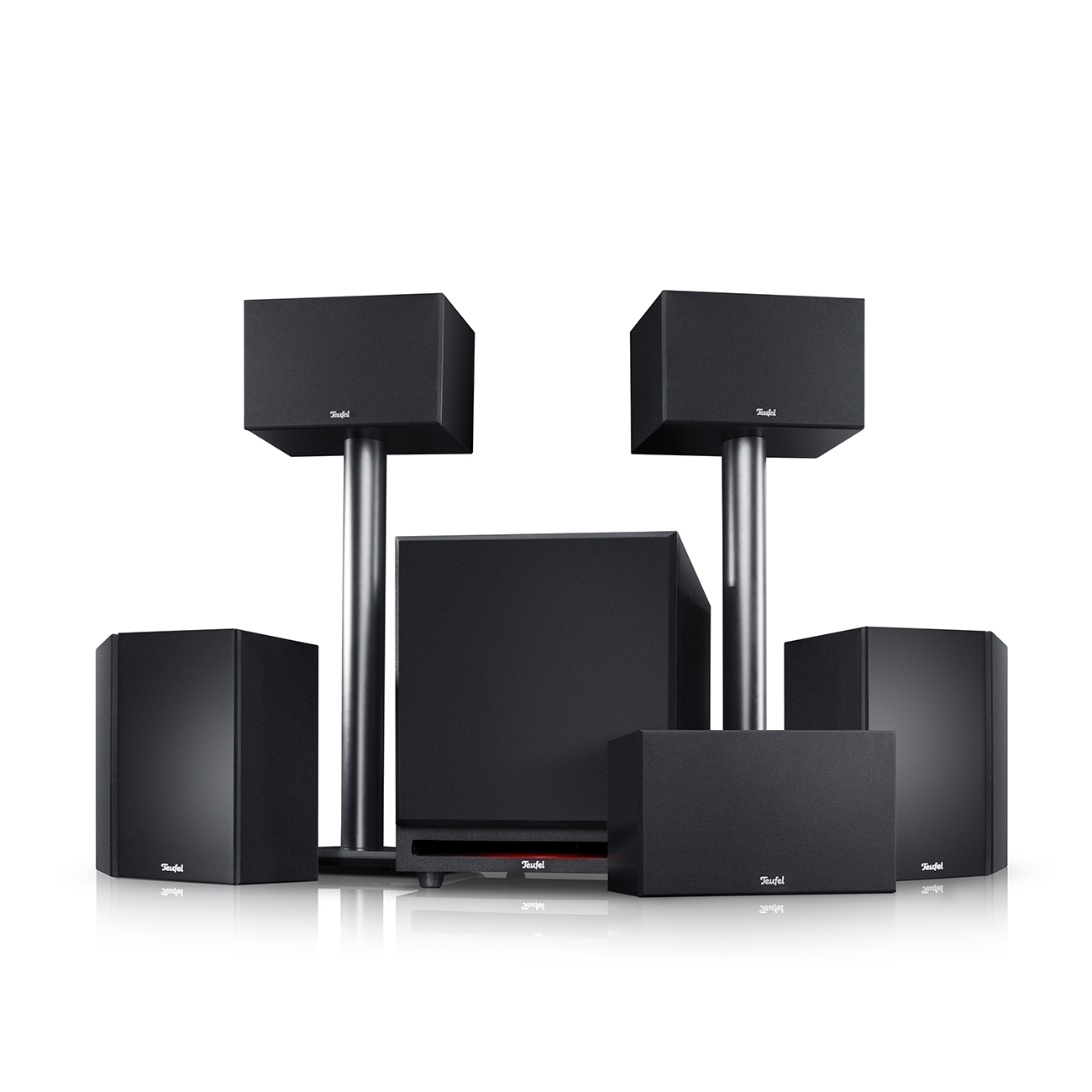Teufel SYSTEM 6 "5.1-Set" Heimkino Subwoofer Schwarz