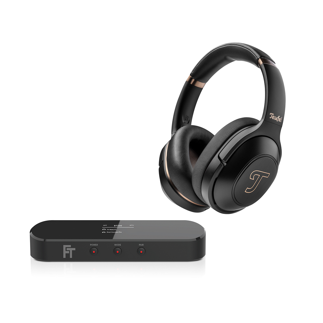 REAL BLUE PRO + FeinTech BT200 Bluetooth Audio Sender Night Black