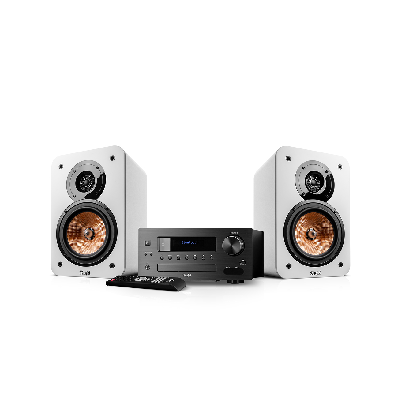 ULTIMA 20 KOMBO 2 Regallautsprecher High-End Stereoanlage mit CD-MP3-Player Bluetooth Weiß