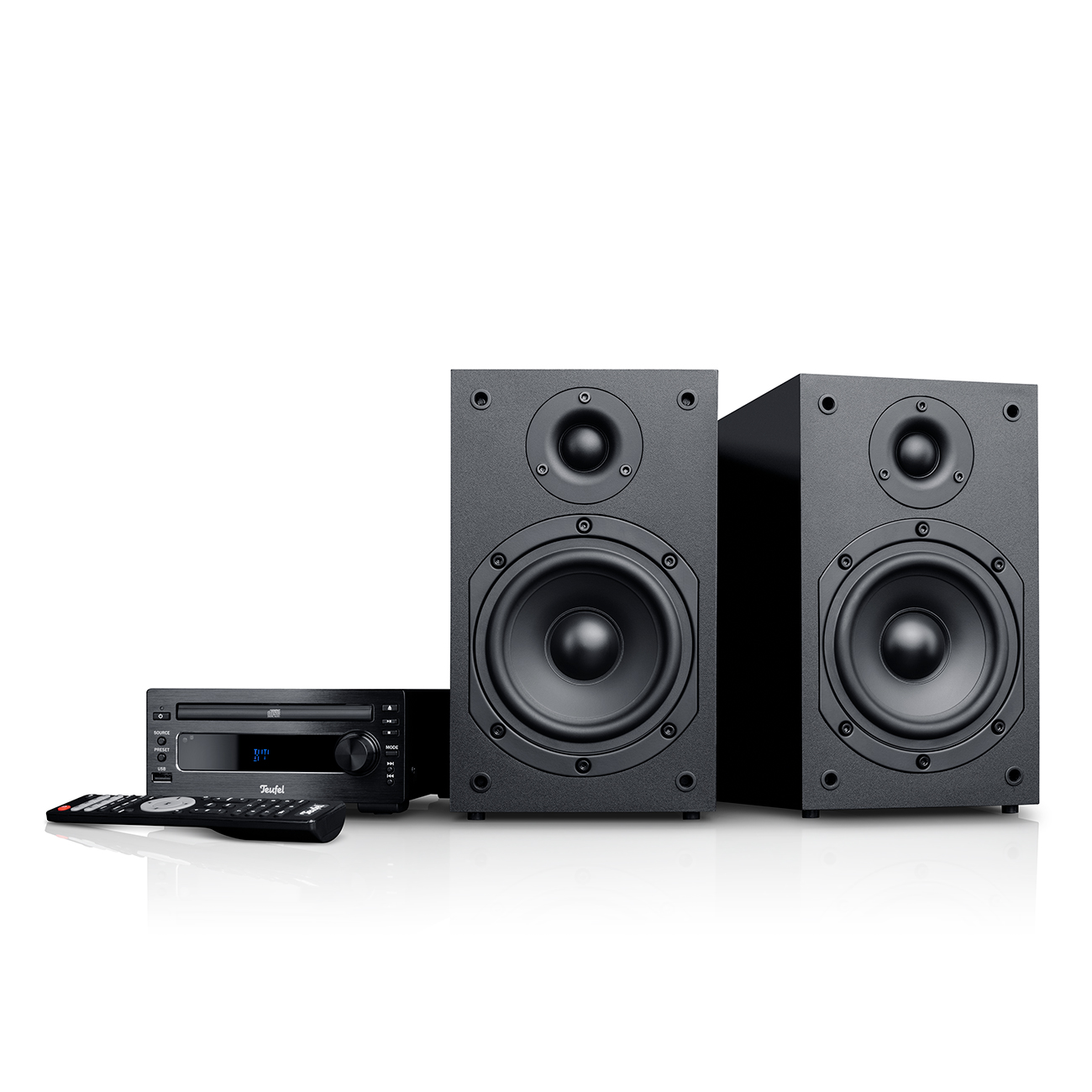 Teufel Stereoanlage Kombo 11 mit CD-MP3-Player DAB+ Bluetooth Schwarz