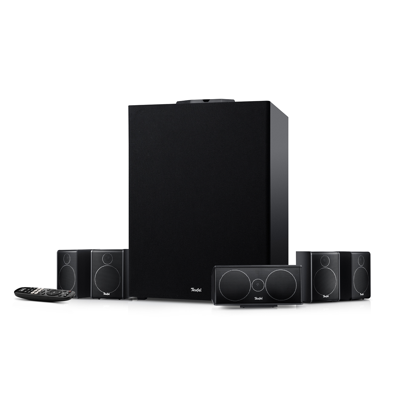 Teufel CONSONO 25 CONCEPT Surround Power Edition "5.1-Set" 5.1. Komplettsystem Surround-Sound Bluetooth Dynamore-Technologie Schwarz