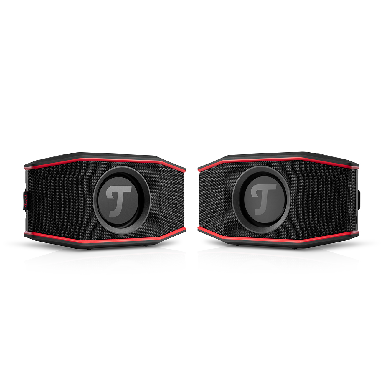 Teufel ROCKSTER GO 2 Stereo-Set 28 Stunden Akku Outdoor-Speaker wasserfest Bluetooth Black & Red
