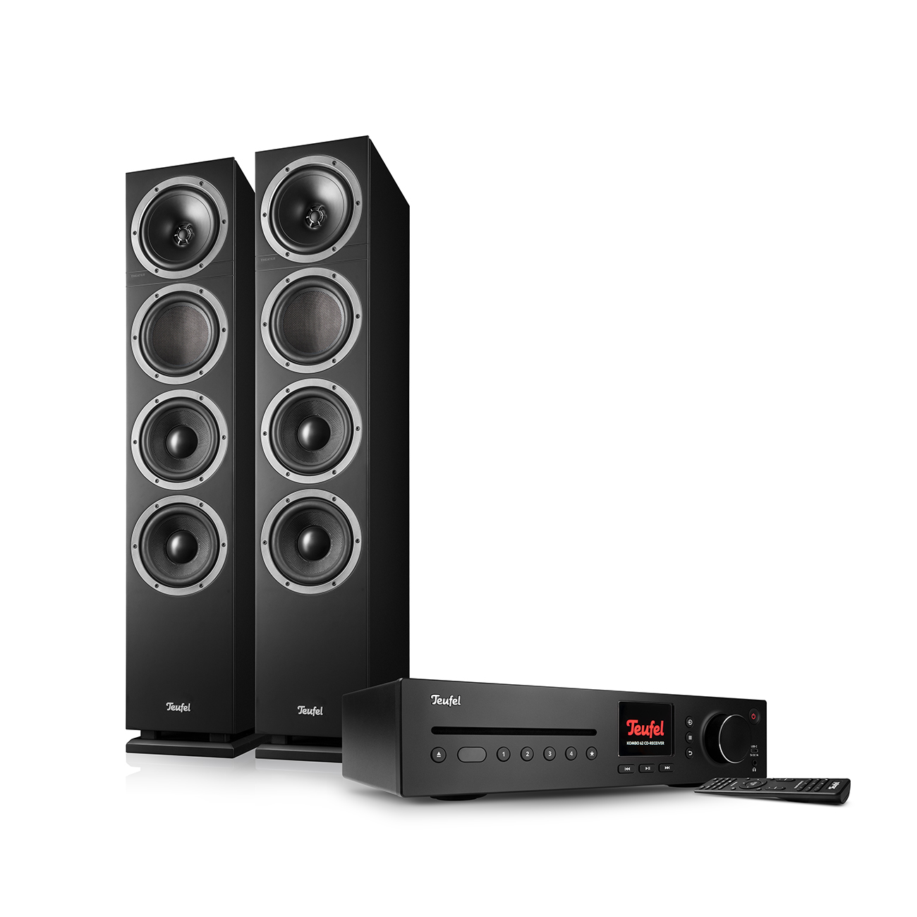 THEATER 500 KOMBO 2 High-End Stereoanlage mit CD-MP3-Player Bluetooth Subwoofer Schwarz