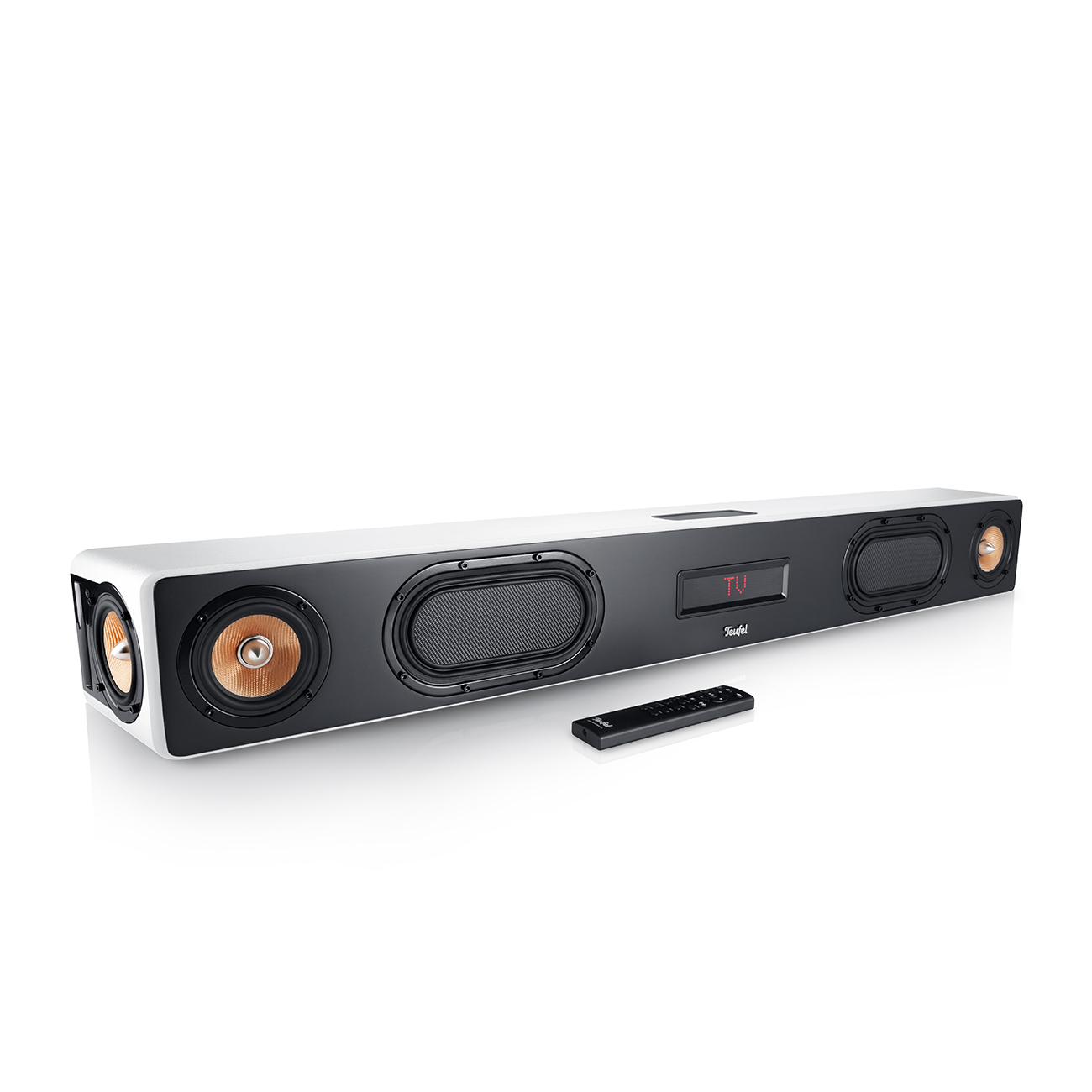 Teufel Cinebar Ultima Performante Soundbar Bluetooth Virtuell Surround integr. Subwoofer weiß