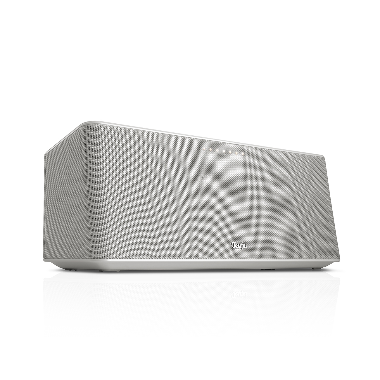 Teufel MOTIV Home Portabler Bluetooth Lautsprecher smartes WLAN-Musikstreaming Dynamore Ultra Weiß
