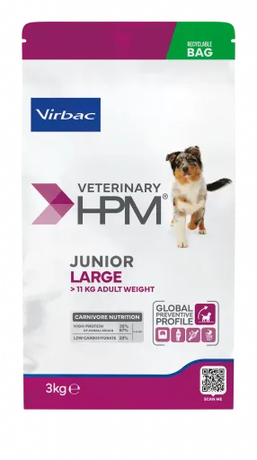Hpm Trockenfutter Veterinary Junior Large Für Welpen Großer Rassen