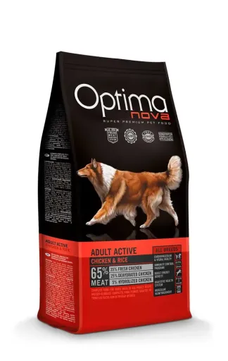 Optimanova Active Adult Hähnchen &Amp; Reis 12 Kg
