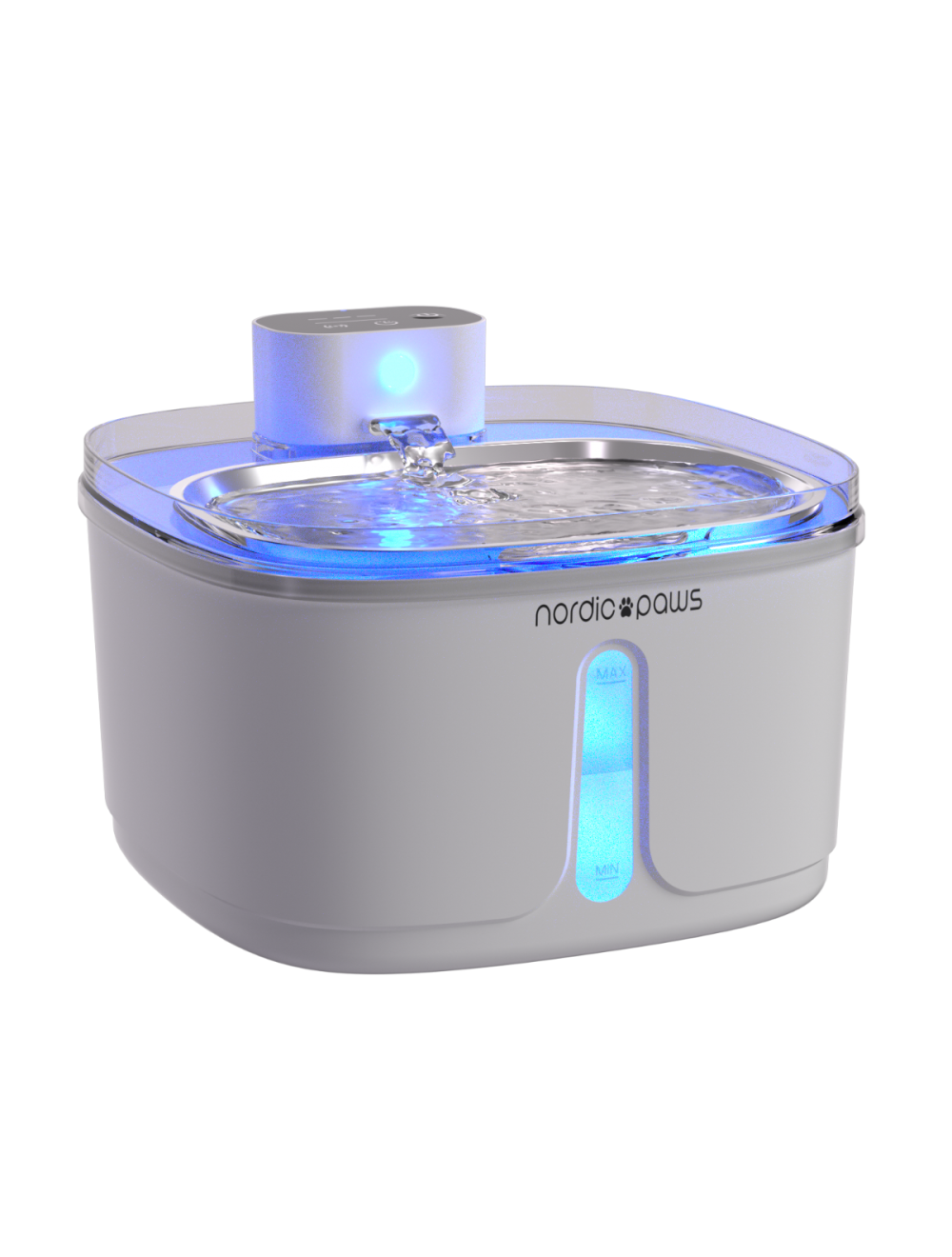 Nordic Paws - Drinking Fountain Fjord - 3,8l wireless - Sensor -  White