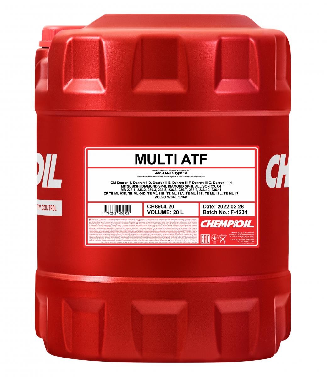 CHEMPIOIL Automatikgetriebeöl VW,OPEL,FORD CH8904-20 201530201060