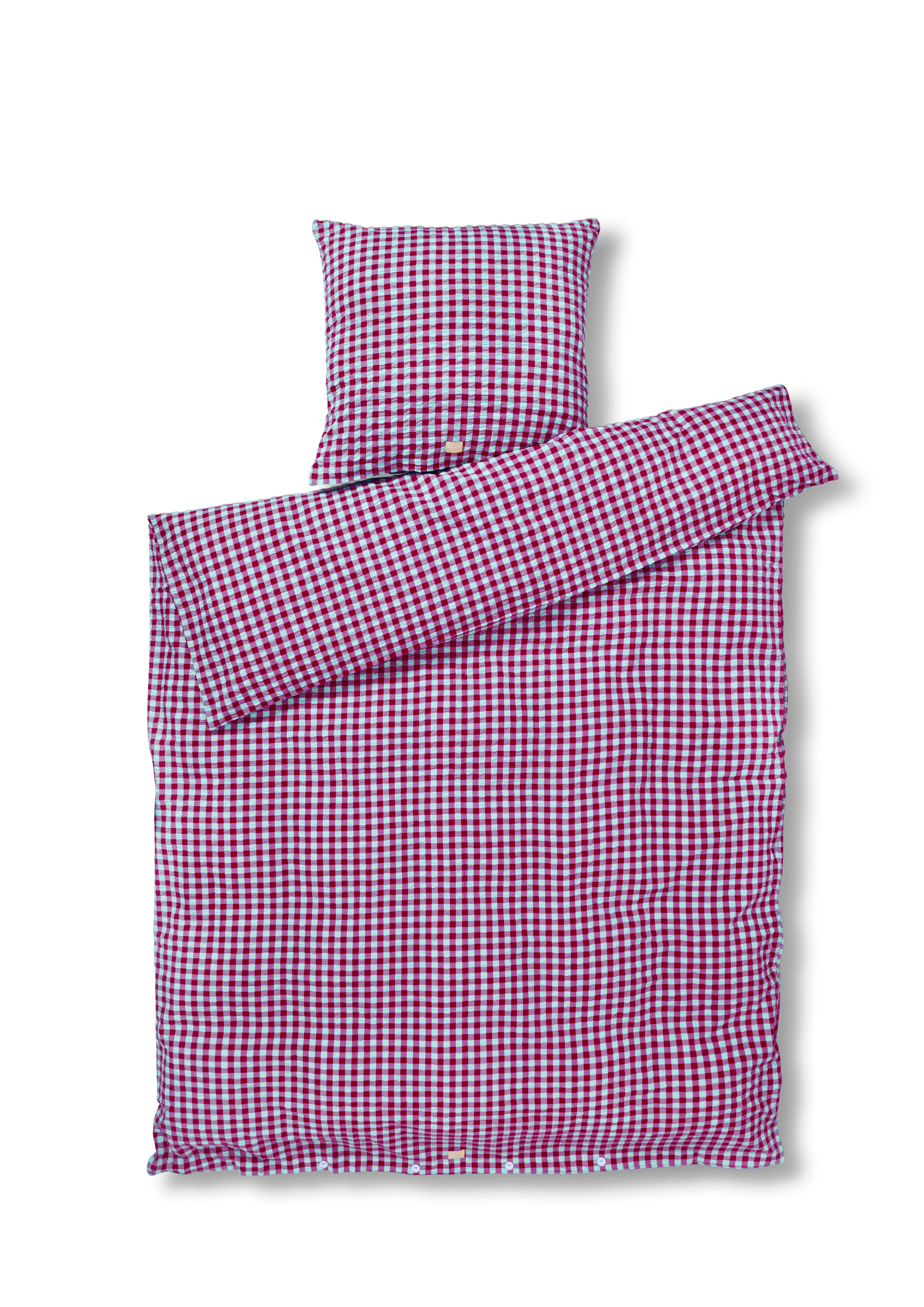 Juna - Bæk&Bølge Bettwäsche - Fuchsia/Mint - 140x220 cm